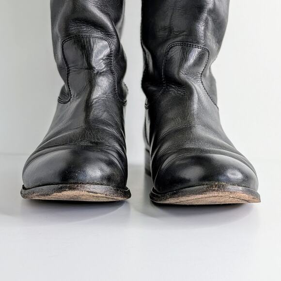 Frye Boots Melissa Button 2 75477 Womens 8 Black Tall Knee High Riding Extended - Picture 4 of 16